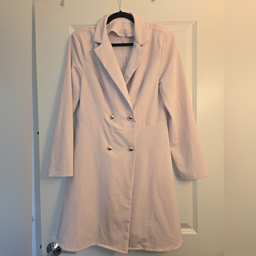 Blush blazer dress